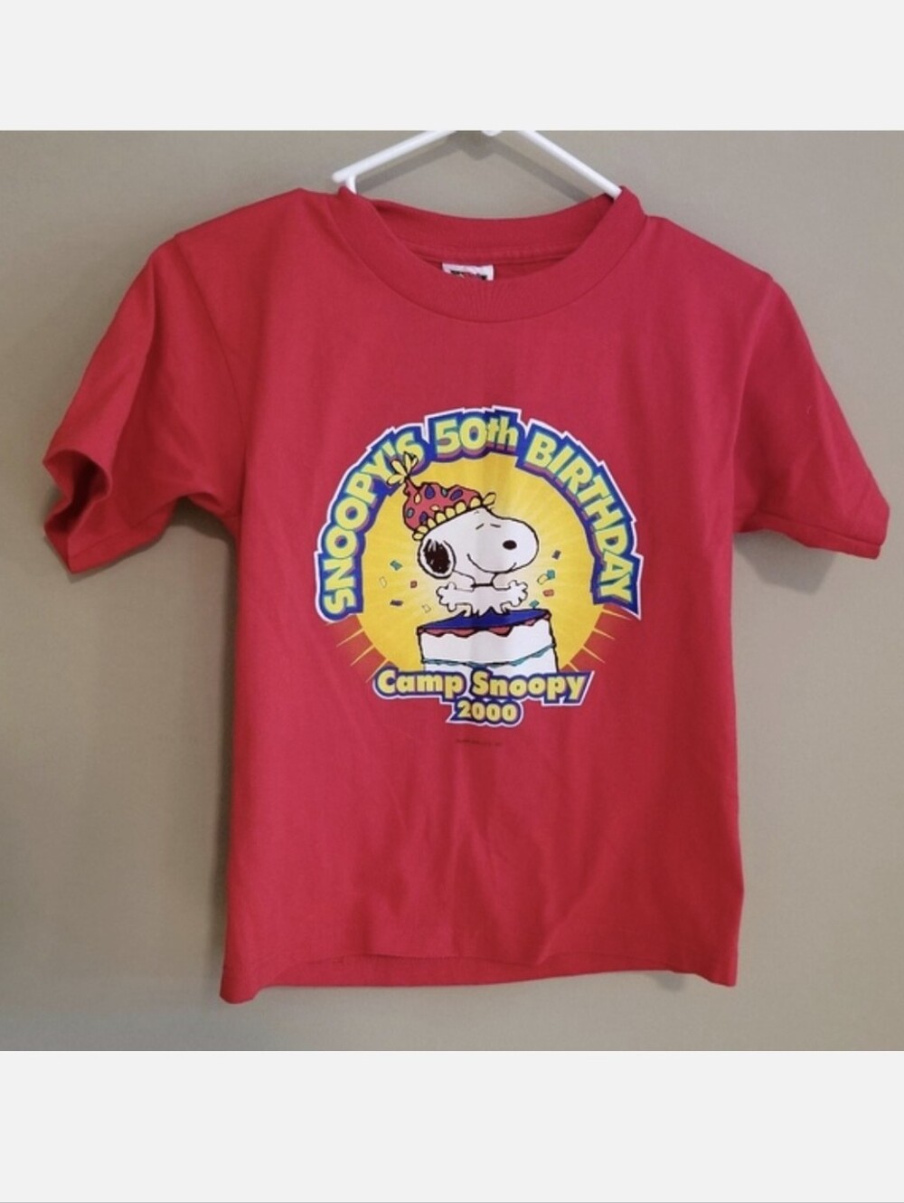 Kid's Camp Snoopy Tee sz L
